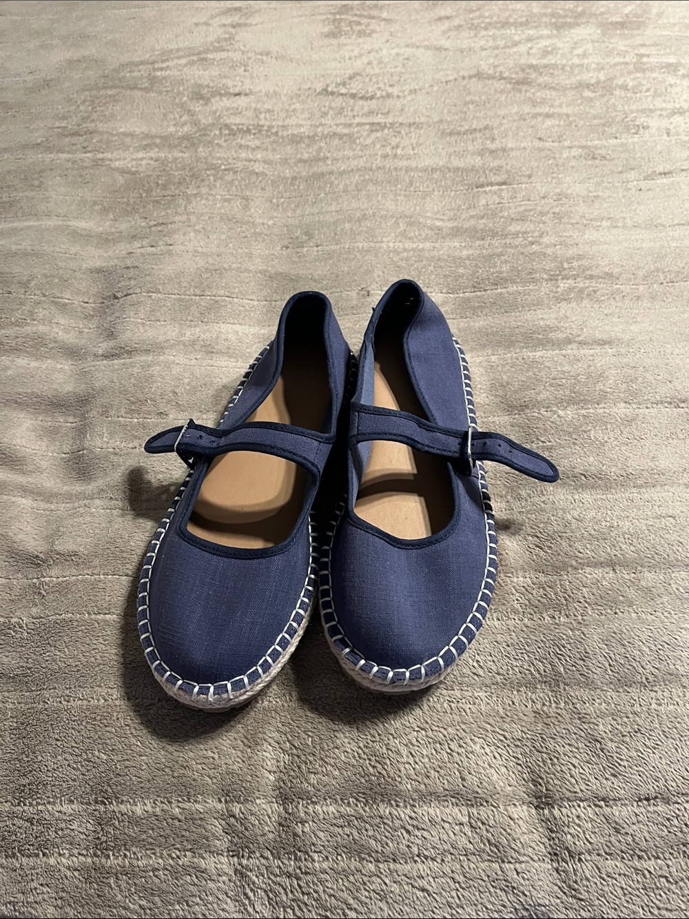Old Navy Navy Mary Jane Espadrille Flats